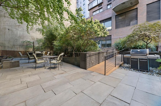 157 E 32nd St Unit 21B, New York City, NY 10016 - view of patio / terrace featuring a grill
