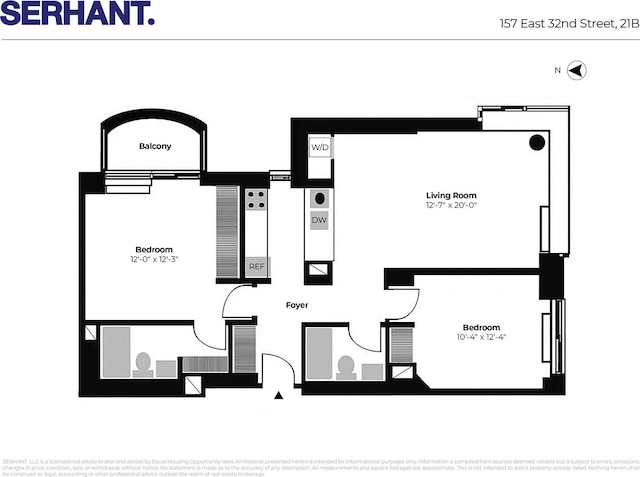 157 E 32nd St Unit 21B, New York City, NY 10016 - view of property floor plan