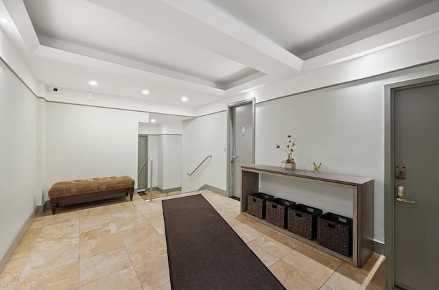 315 W 55th St Unit 1-D, New York City, NY 10019 - lobby featuring recessed lighting and a security system
