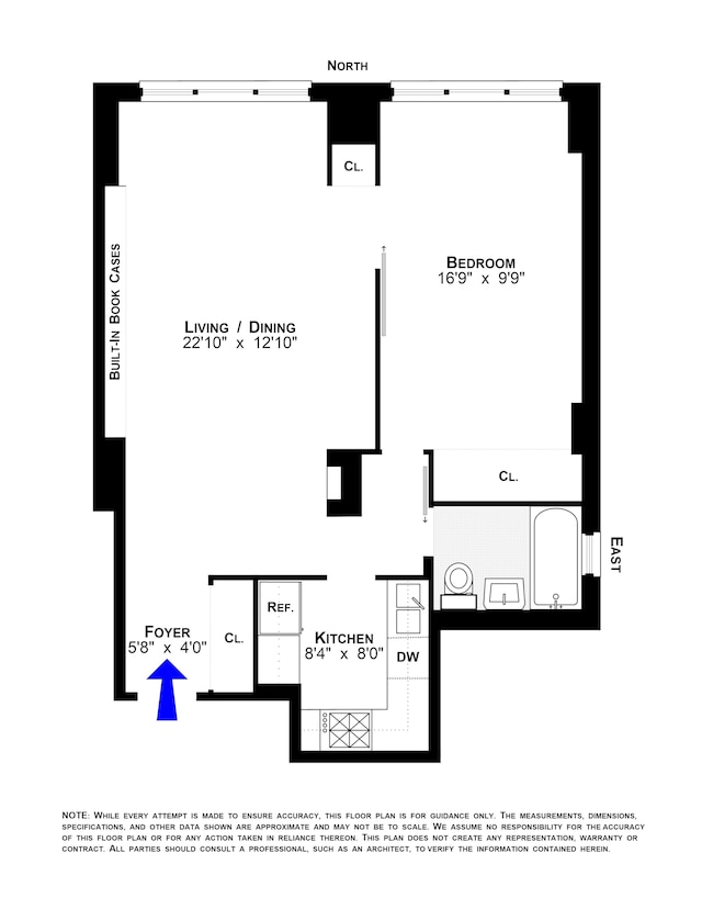 15 W 72nd St Unit 3K, New York City, NY 10023 - view of floor plan / room layout