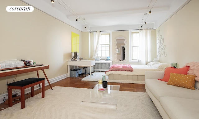 24 5th Ave Unit 1112, New York City, NY 10011 - bedroom featuring baseboards and a desk