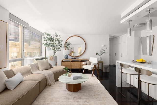 1965 Broadway Unit 8K, New York City, NY 10023 - living room featuring dark wood-type flooring