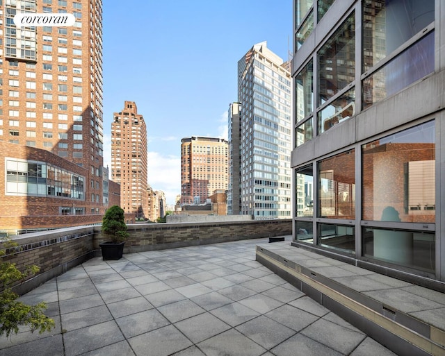 1965 Broadway Unit 8E, New York City, NY 10023 - view of patio / terrace featuring a view of city