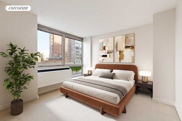 1965 Broadway Unit 8E, New York City, NY 10023 - bedroom with light carpet and baseboards