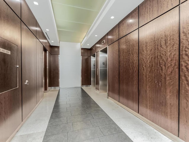 301 W 118th St Unit 7-H, New York City, NY 10026 - corridor with elevator and recessed lighting