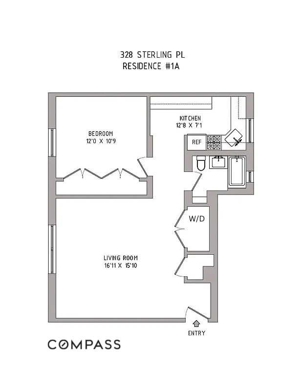 328 Sterling Pl Unit 1A, New York City, NY 11238 - view of property floor plan