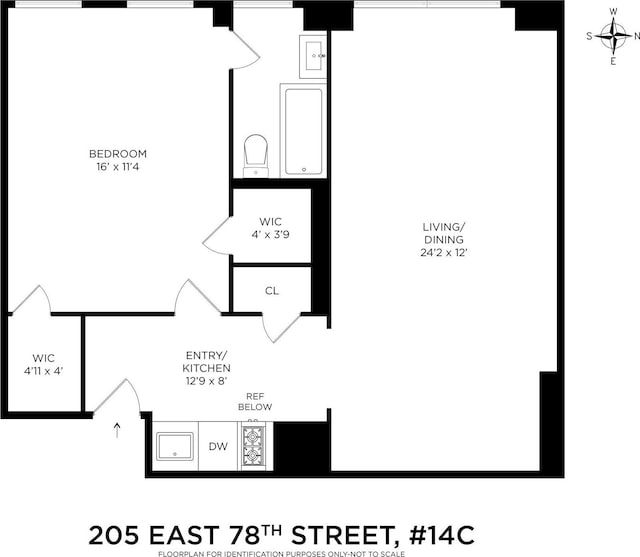 205 E 78th St Unit 14C, New York City, NY 10021 - view of property floor plan