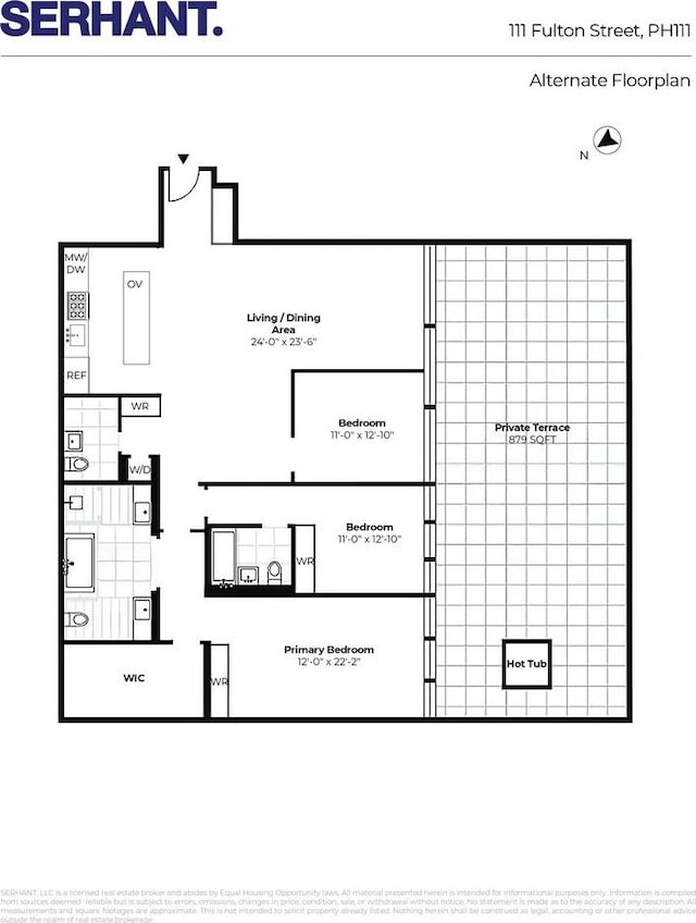 111 Fulton St Unit Ph111, New York City, NY 10038 - view of room layout