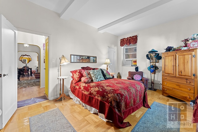 500 Grand St Cga, Unit Cga, New York City, NY 10002 - bedroom featuring beam ceiling and baseboards