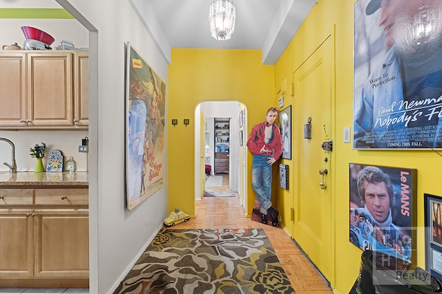 500 Grand St Cga, Unit Cga, New York City, NY 10002 - corridor featuring arched walkways and baseboards