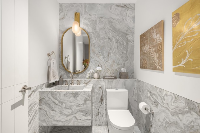 1228 Madison Ave Unit 4, New York City, NY 10128 - bathroom with tile walls and vanity