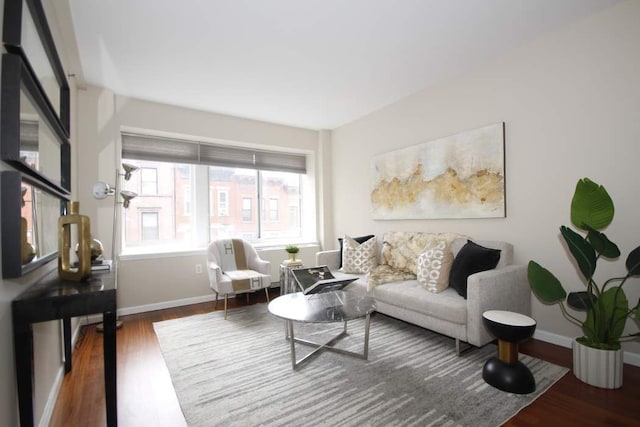 603 W 148th St Unit 3, New York City, NY 10031 - living area featuring wood finished floors and baseboards
