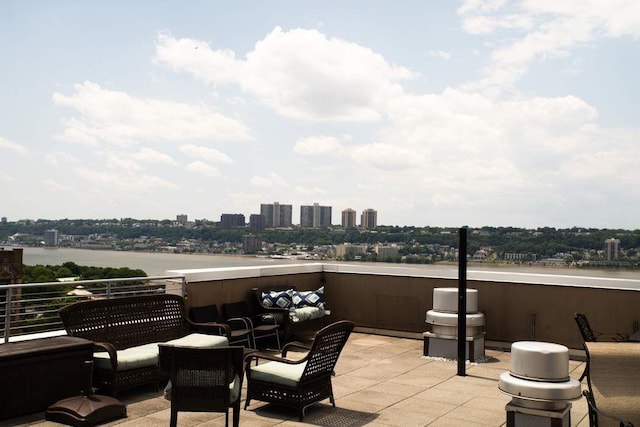 603 W 148th St Unit 3, New York City, NY 10031 - view of patio / terrace featuring a city view