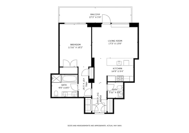 301 E 50th St Unit 5B, New York City, NY 10022 - view of floor plan / room layout