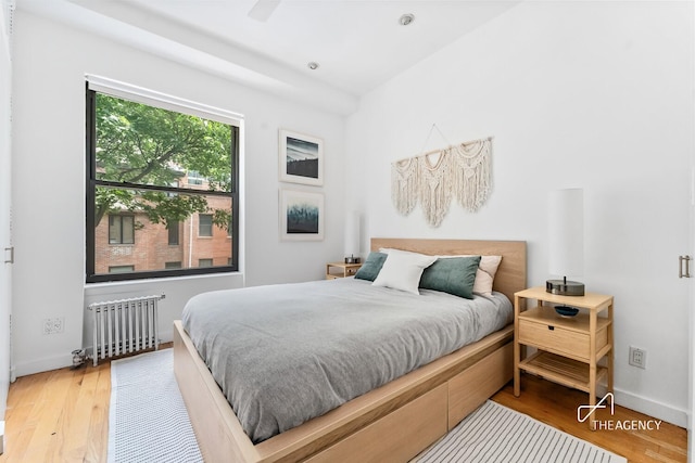 422 State St Unit 6, New York City, NY 11217 - bedroom featuring radiator and wood finished floors