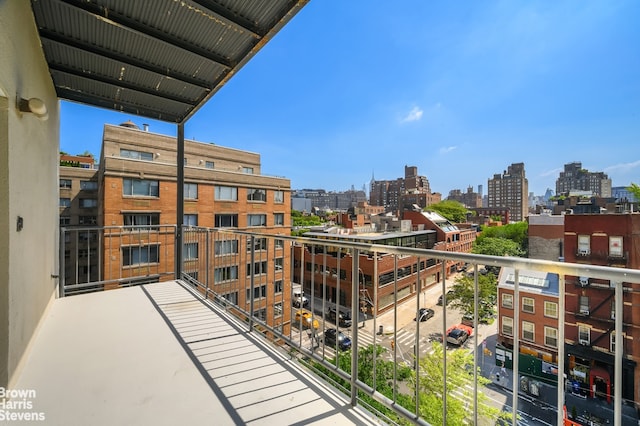 380 W 12th St Unit 6B, New York City, NY 10014 - balcony featuring a skyline view