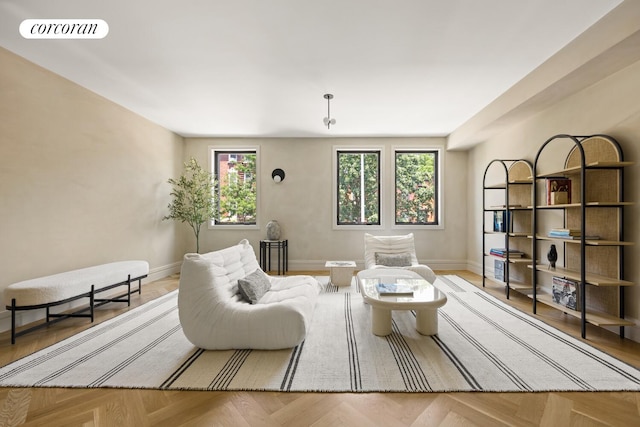 966 Bergen St, New York City, NY 11216 - living area featuring baseboards