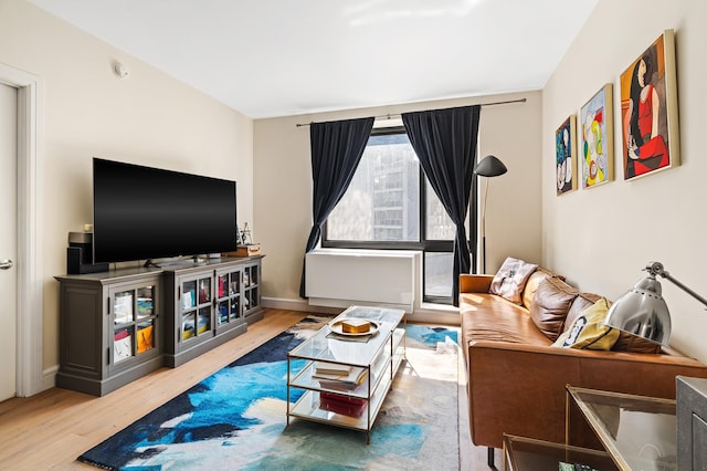 25-21 43rd Ave Unit 511, New York City, NY 11101 - living room with wood finished floors and baseboards