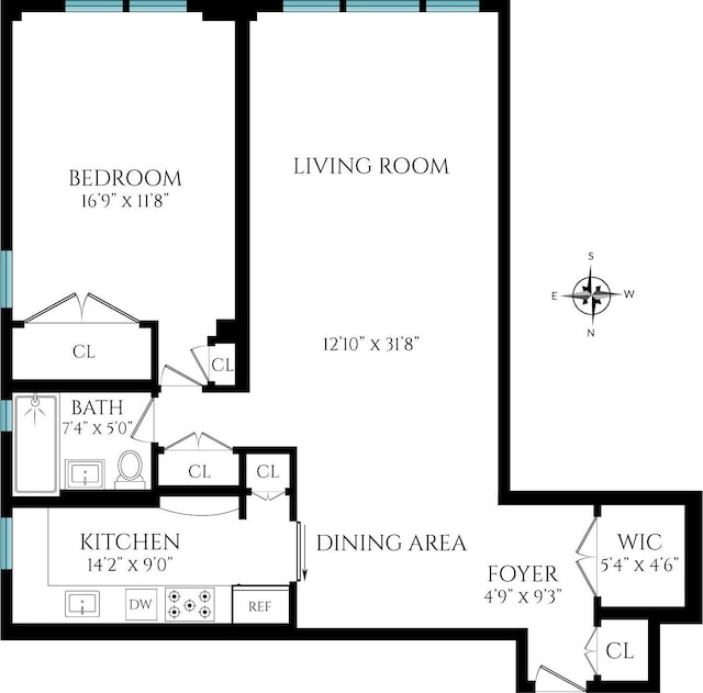 40 E 9th St Unit 9K, New York City, NY 10003 - view of home floor plan