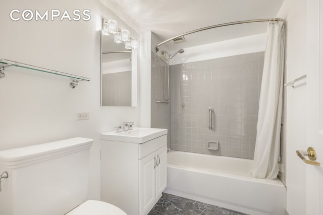 101 W 117th St Unit 5E, New York City, NY 10026 - full bath featuring shower / bath combination with curtain and vanity