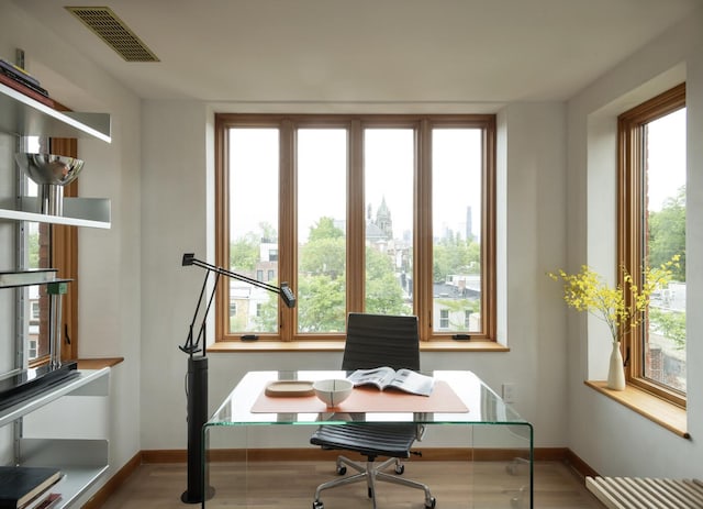 96 King St Unit 3, New York City, NY 11231 - office area featuring wood finished floors