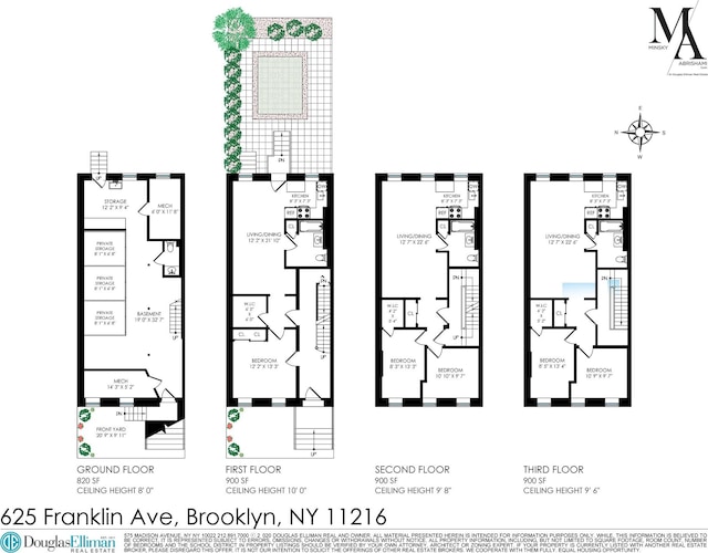 625 Franklin Ave, New York City, NY 11238 - view of home floor plan