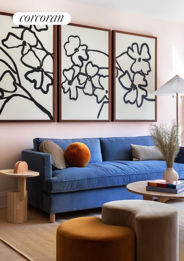 210 Warren St Unit 9B, New York City, NY 10282 - view of carpeted living area