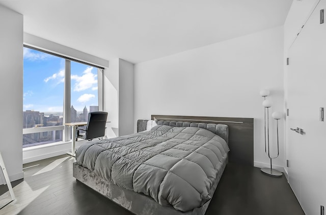 252 S St Unit 73-K, New York City, NY 10002 - bedroom with wood finished floors and baseboards