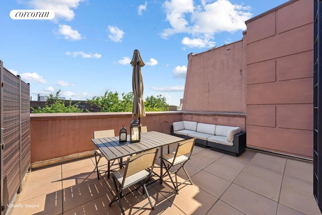 96 Lefferts Pl Unit 4, New York City, NY 11238 - view of patio featuring outdoor dining space and an outdoor living space