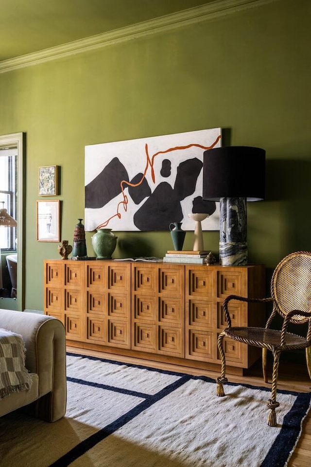 993 Park Ave Unit 11A, New York City, NY 10028 - bedroom with crown molding and wood finished floors