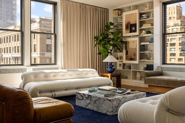 993 Park Ave Unit 11A, New York City, NY 10028 - sitting room with wood finished floors