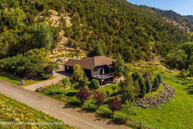 313 Cerise Ranch Rd, Carbondale, CO 81623 - overview of rural landscape featuring a heavily wooded area
