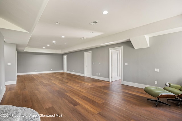 313 Cerise Ranch Rd, Carbondale, CO 81623 - basement with wood finished floors, recessed lighting, and baseboards