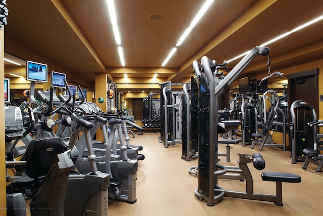 view of gym
