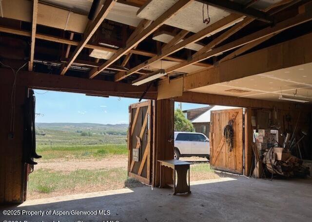 view of horse barn