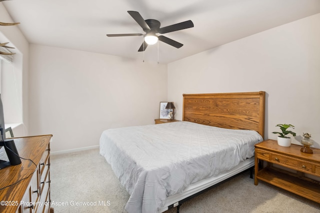 24 Lupine Ln, Parachute, CO 81635 - bedroom with carpet floors, ceiling fan, and baseboards
