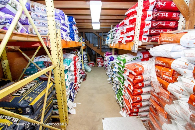 view of storage room