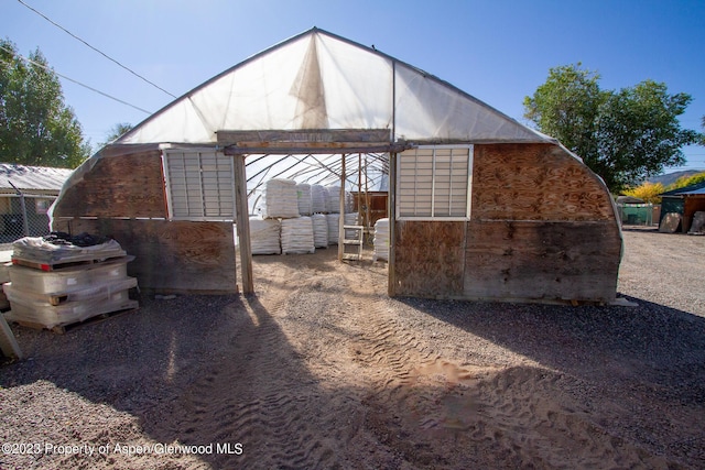 view of outdoor structure