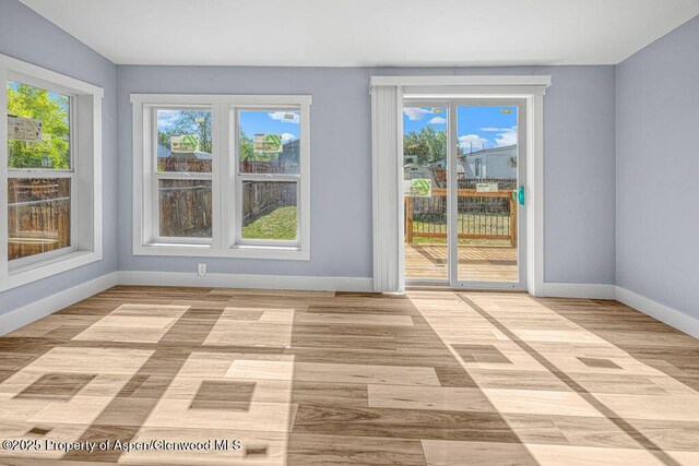 955 Sequoia Ave, Craig, CO 81625 - spare room with baseboards and light wood-type flooring