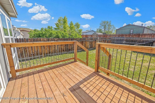 955 Sequoia Ave, Craig, CO 81625 - wooden deck featuring a fenced backyard