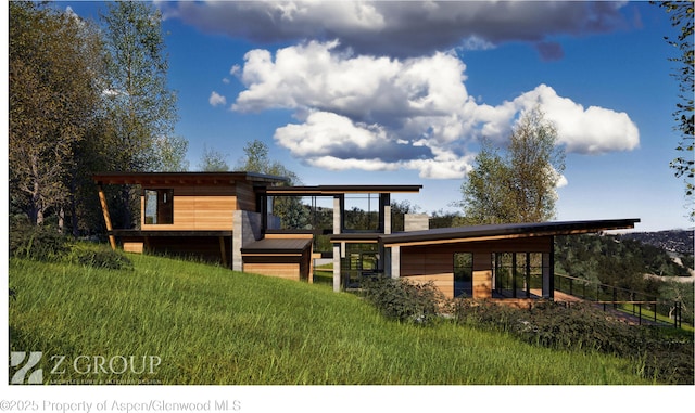 1350 Old Herron Rd, Basalt, CO 81621 - back of property with an outbuilding