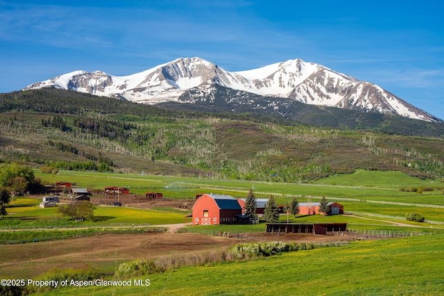 1350 Old Herron Rd, Basalt, CO 81621 - view of mountain background featuring rural landscape and a pastoral area
