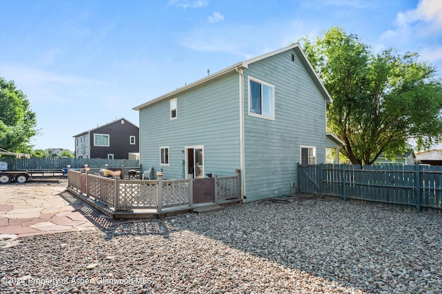 rear view of property with a patio