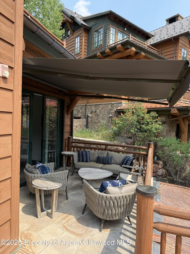 87 Thunderbowl Ln, Aspen, CO 81611 - view of patio / terrace featuring outdoor lounge area