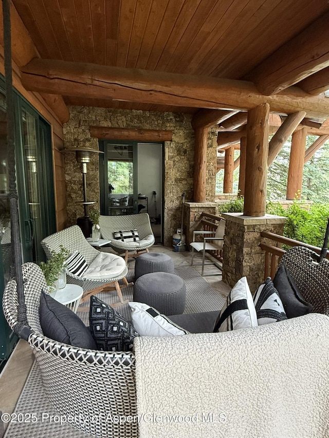 87 Thunderbowl Ln, Aspen, CO 81611 - view of patio / terrace
