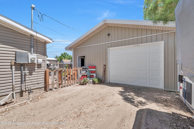 1137 Rose St, Craig, CO 81625 - detached garage featuring dirt driveway