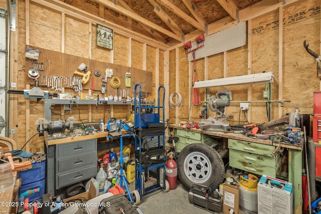 1137 Rose St, Craig, CO 81625 - misc room featuring a workshop area and concrete flooring