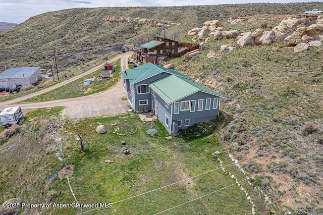 86 Counts Dr, Craig, CO 81625 - drone / aerial view featuring a mountain view