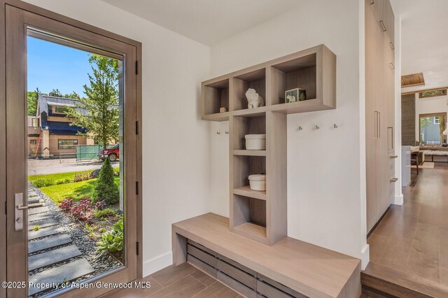 700 W Smuggler St, Aspen, CO 81611 - mudroom featuring healthy amount of natural light and wood finished floors