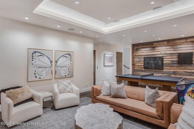 700 W Smuggler St, Aspen, CO 81611 - living room featuring recessed lighting and baseboards